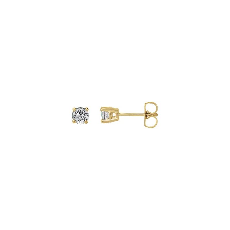Round 4-Prong Stud Earrings No. 2