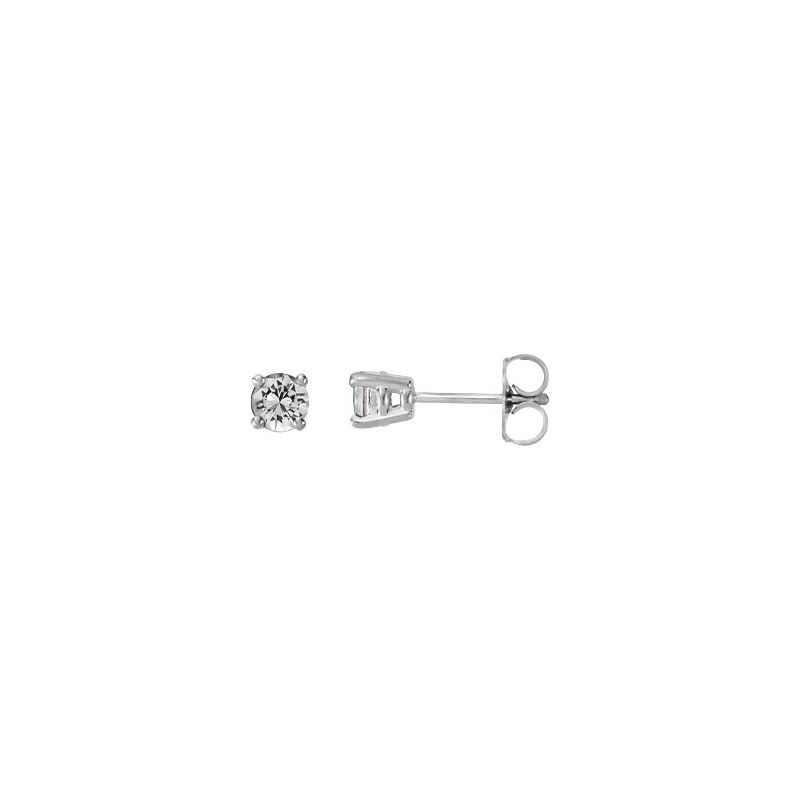 Round 4-Prong Stud Earrings No. 2