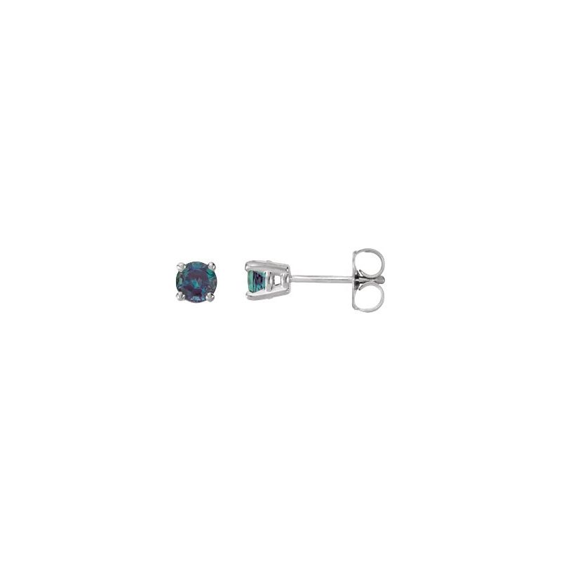 Round 4-Prong Stud Earrings No. 2