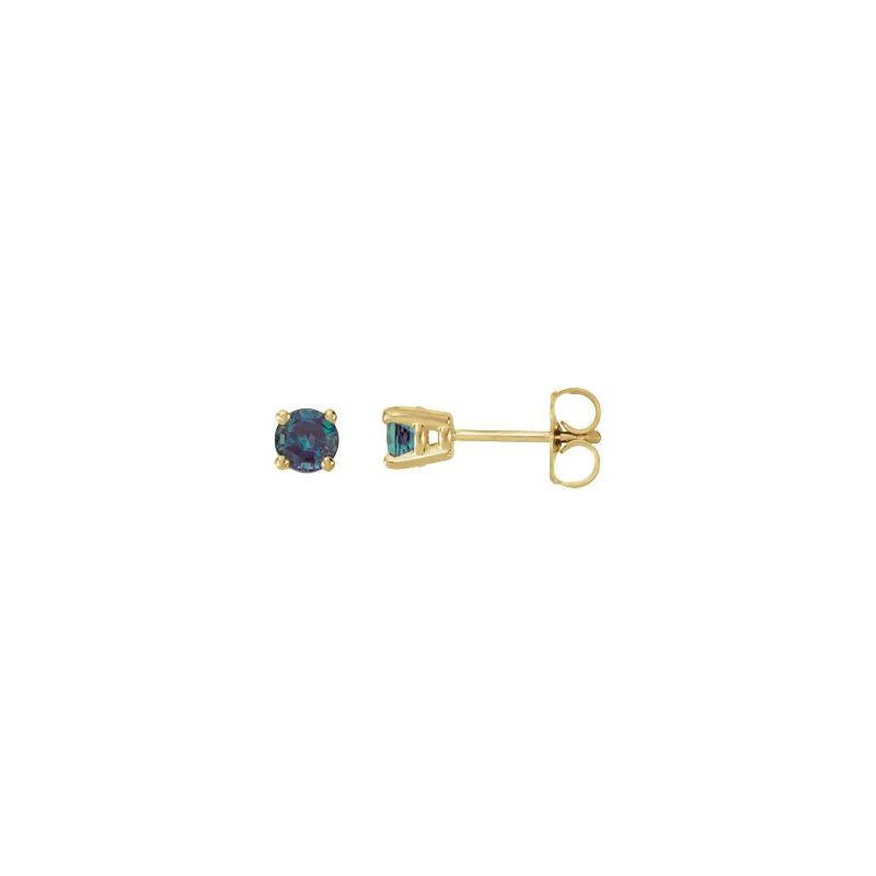 Round 4-Prong Stud Earrings No. 2