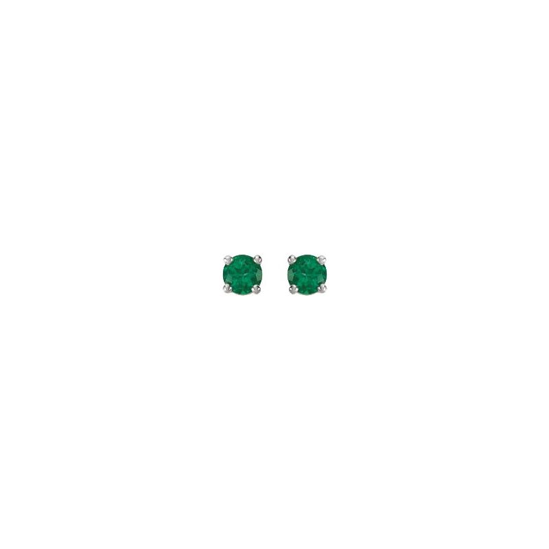 Round 4-Prong Stud Earrings No. 2