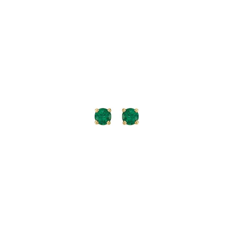 Round 4-Prong Stud Earrings No. 2