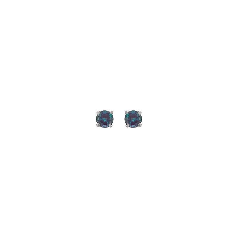 Round 4-Prong Stud Earrings No. 2