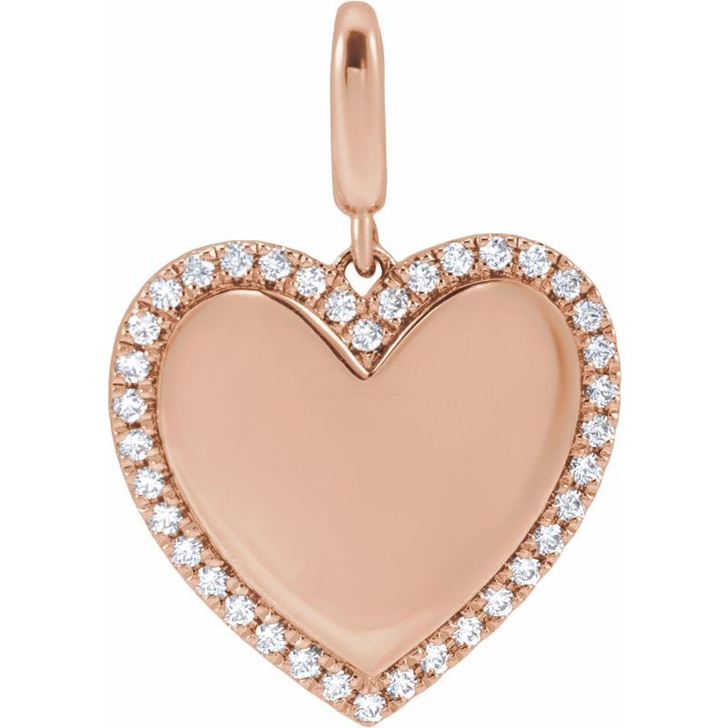Engravable Heart Charm/Pendant