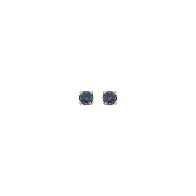 Round 4-Prong Stud Earrings No. 2