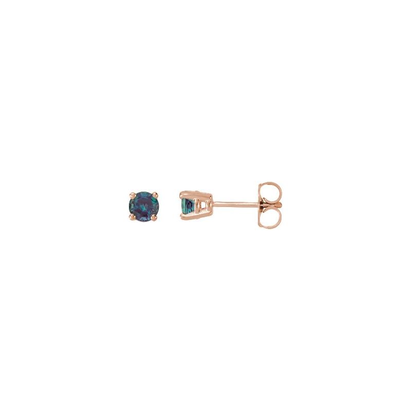 Round 4-Prong Stud Earrings No. 2