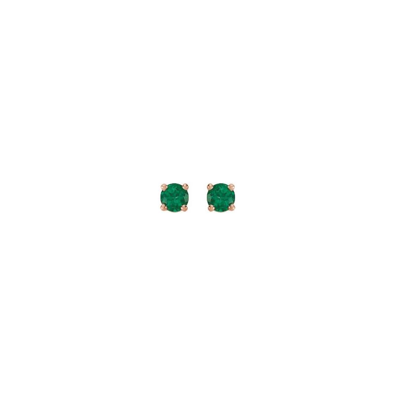 Round 4-Prong Stud Earrings No. 2