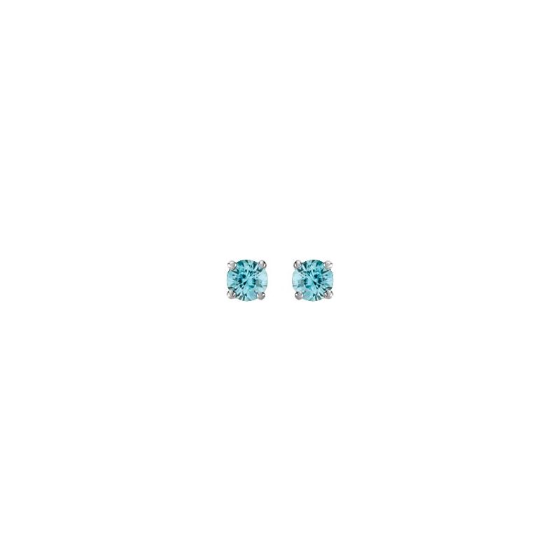 Round 4-Prong Stud Earrings No. 2