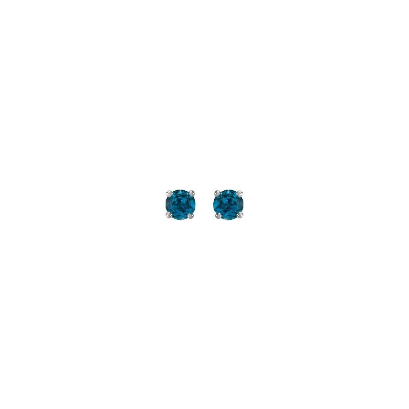 Round 4-Prong Stud Earrings No. 2