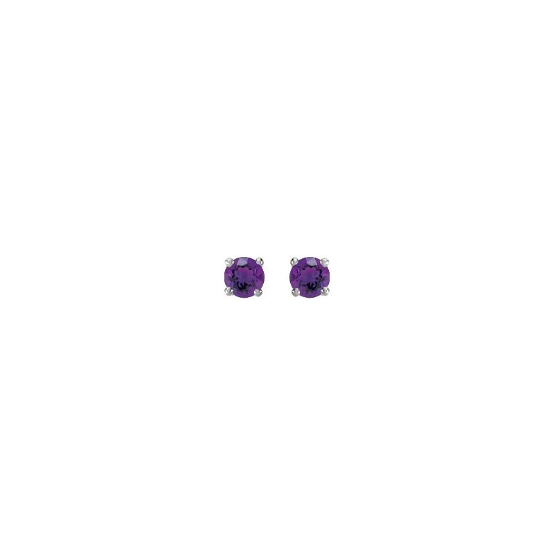 Round 4-Prong Stud Earrings No. 2