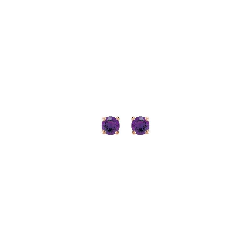Round 4-Prong Stud Earrings No. 2