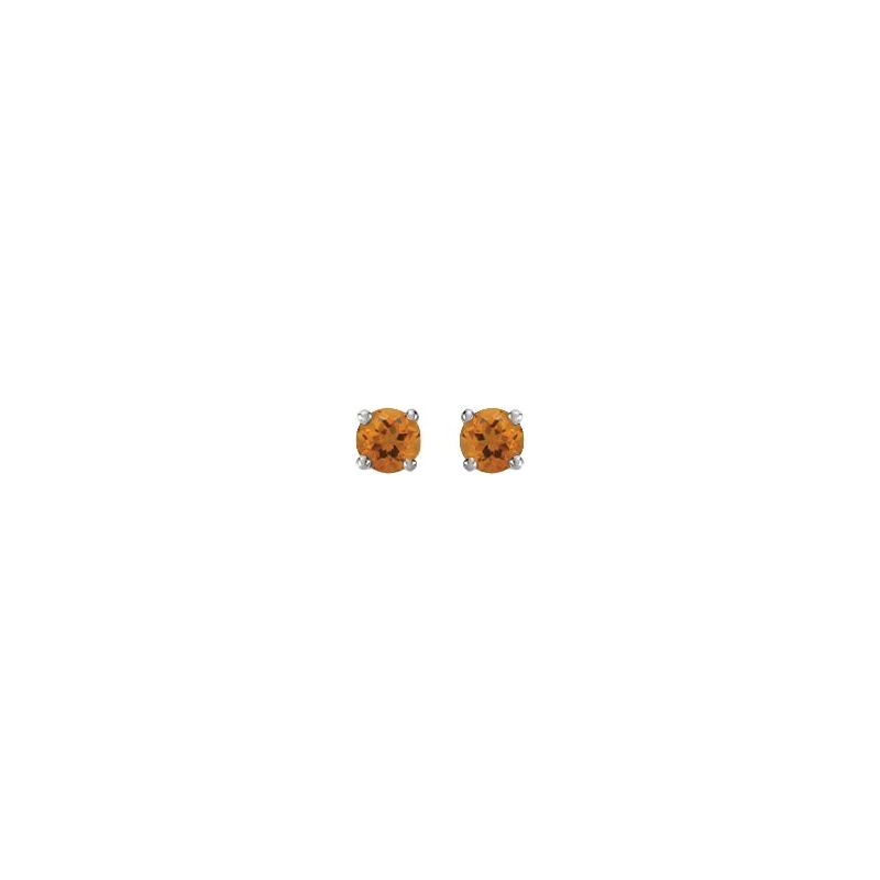 Round 4-Prong Stud Earrings No. 2