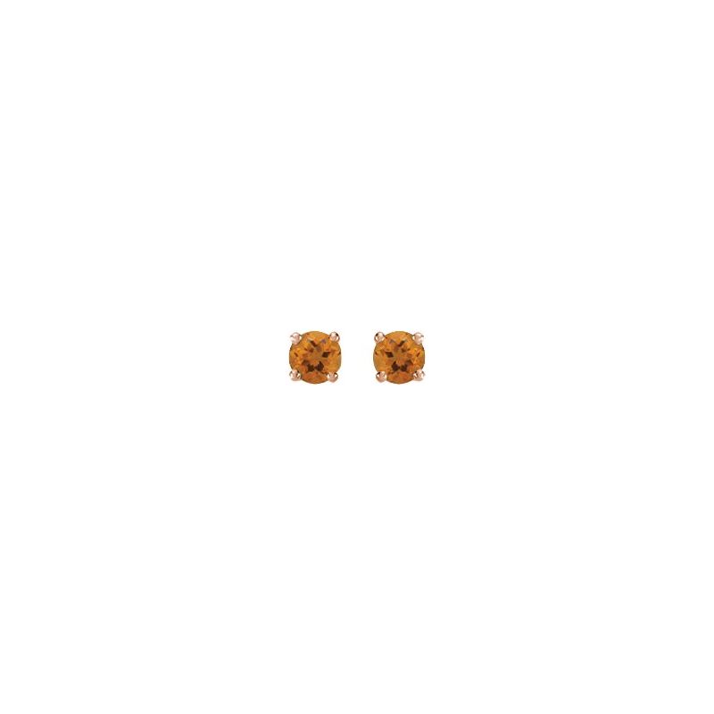 Round 4-Prong Stud Earrings No. 2