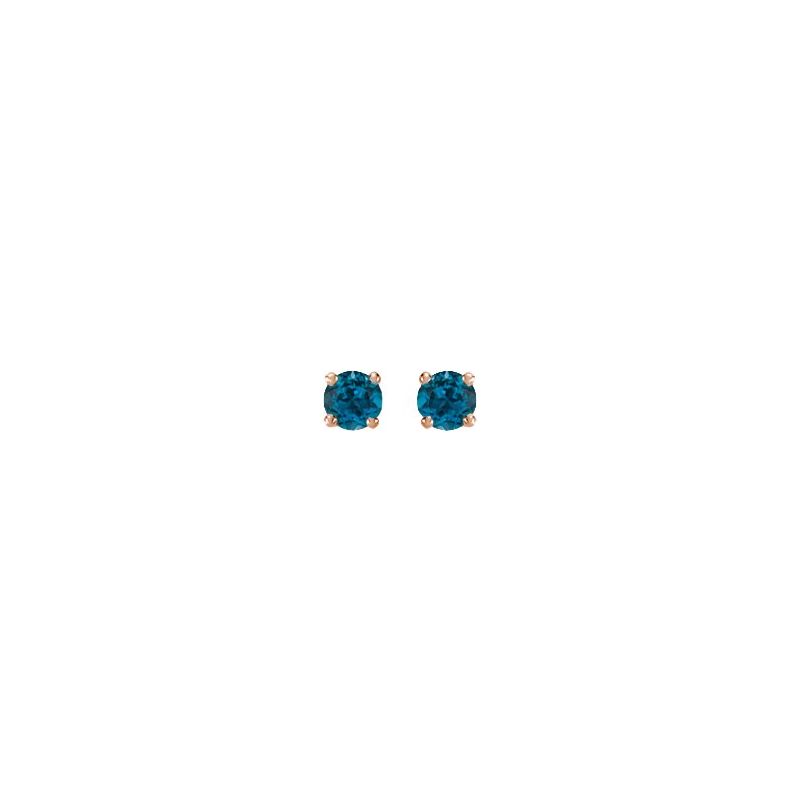 Round 4-Prong Stud Earrings No. 2