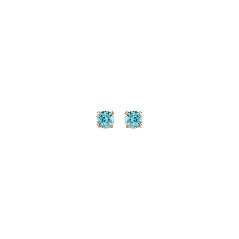 Round 4-Prong Stud Earrings No. 2