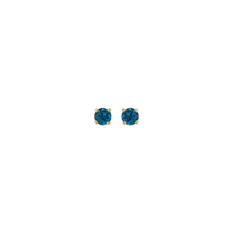 Round 4-Prong Stud Earrings No. 2