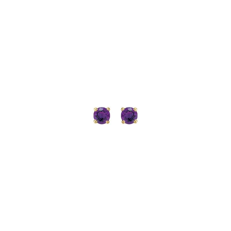 Round 4-Prong Stud Earrings No. 2