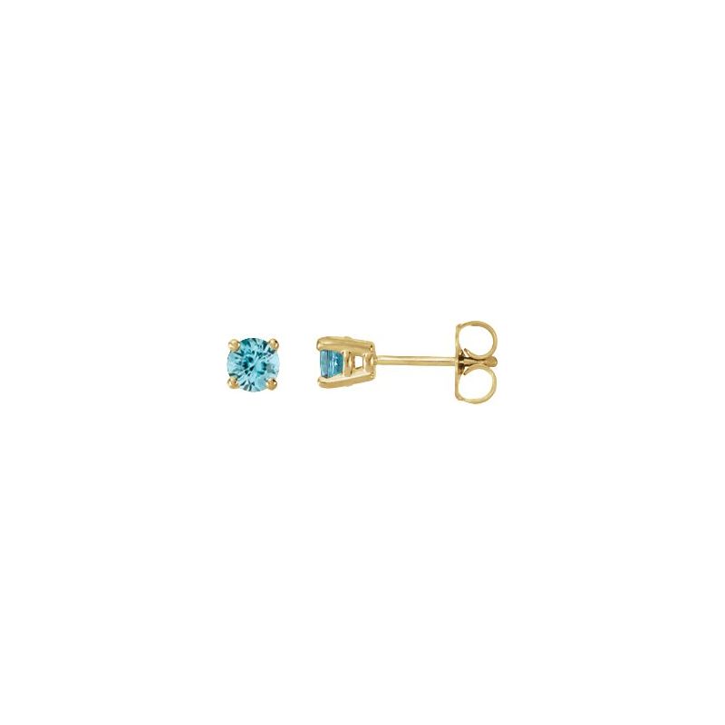 Round 4-Prong Stud Earrings No. 2