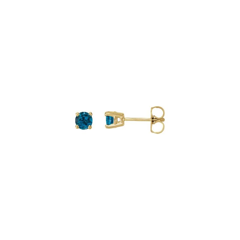 Round 4-Prong Stud Earrings No. 2