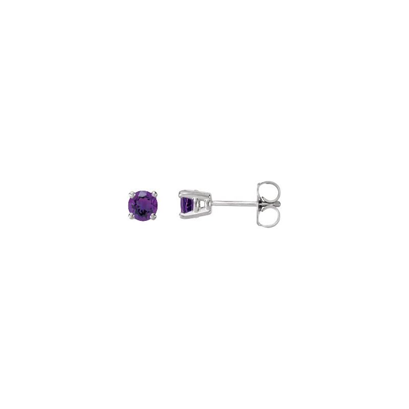 Round 4-Prong Stud Earrings No. 2