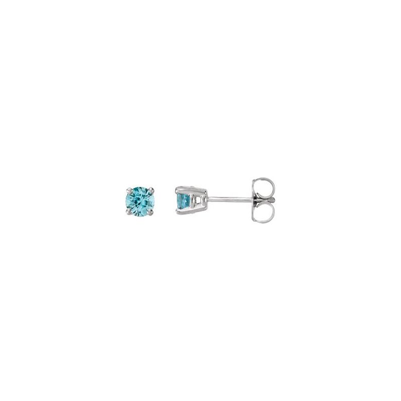 Round 4-Prong Stud Earrings No. 2