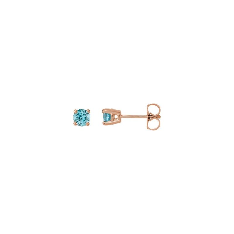 Round 4-Prong Stud Earrings No. 2