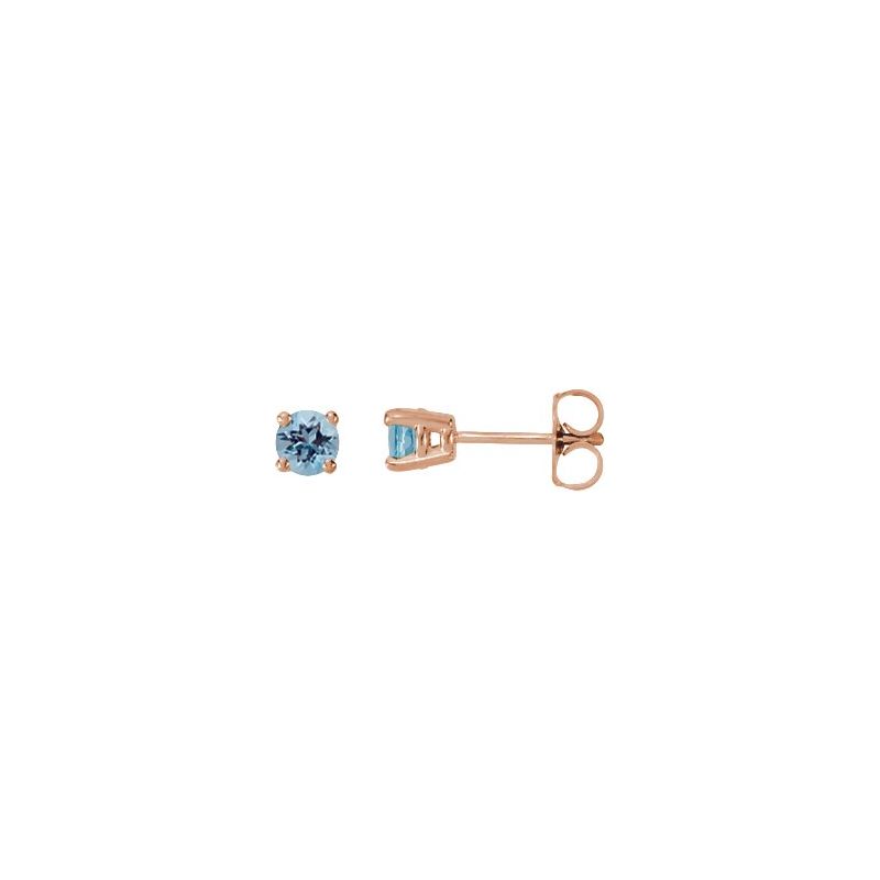 Round 4-Prong Stud Earrings No. 2