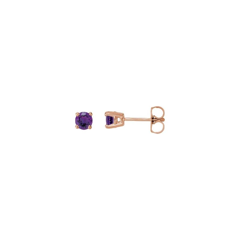 Round 4-Prong Stud Earrings No. 2