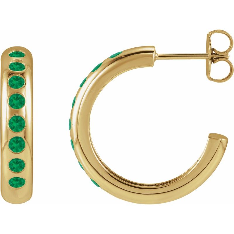 Accented Lightweight Hoop Earrings