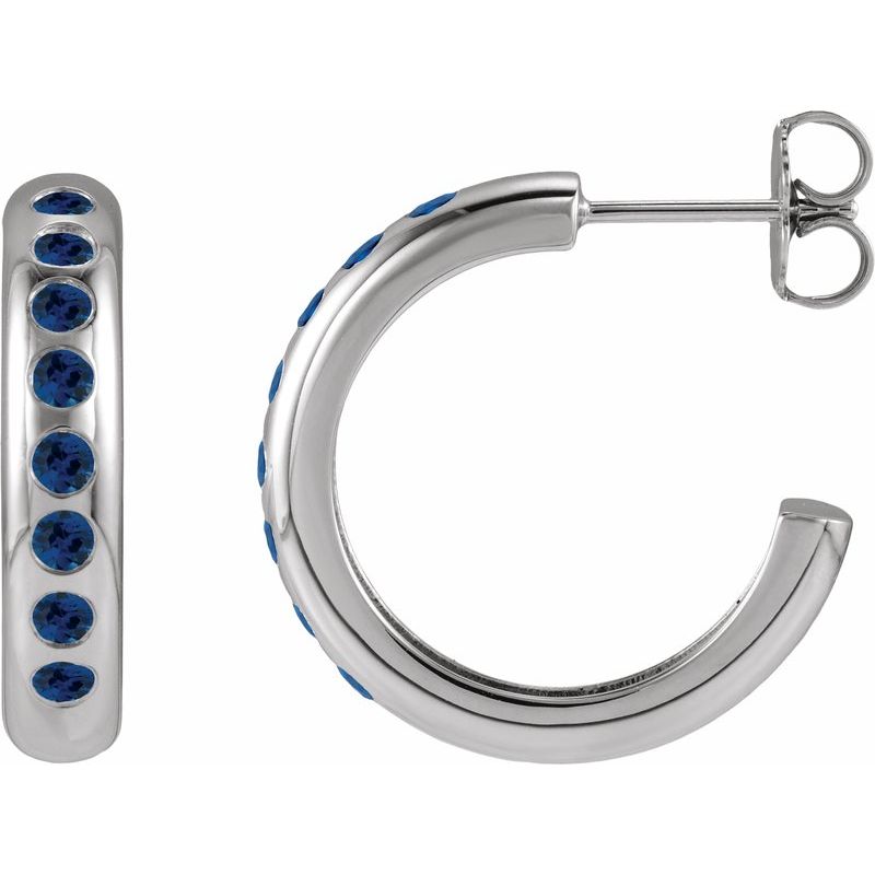 Accented Lightweight Hoop Earrings