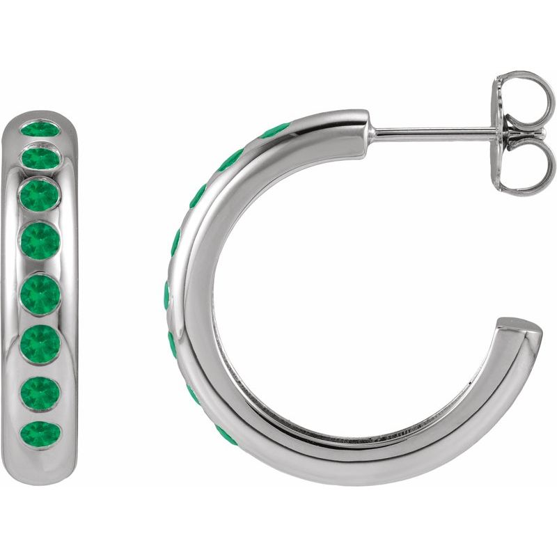 Accented Lightweight Hoop Earrings
