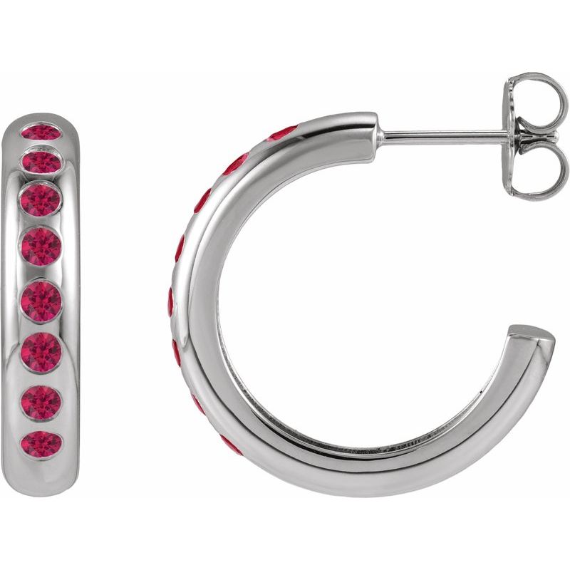 Accented Lightweight Hoop Earrings