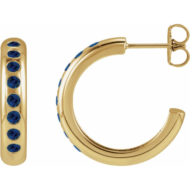 Accented Lightweight Hoop Earrings