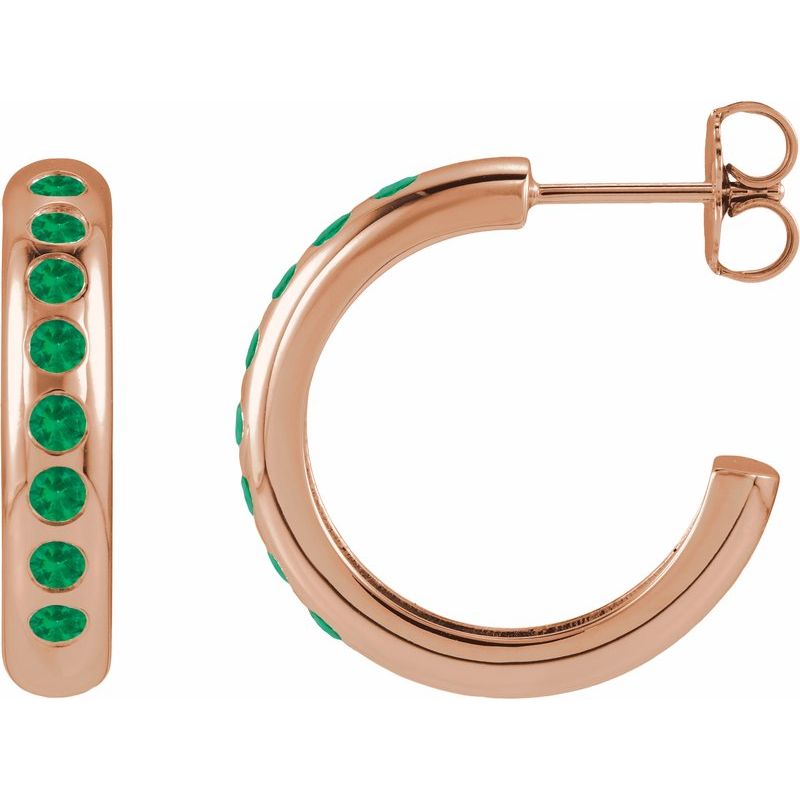 Accented Lightweight Hoop Earrings
