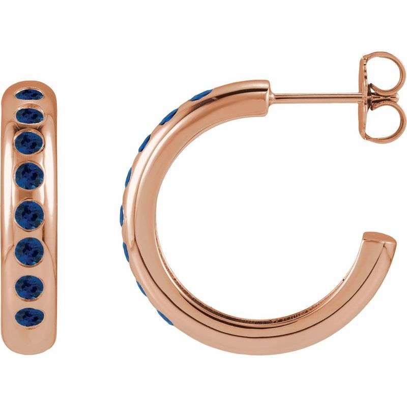 Accented Lightweight Hoop Earrings