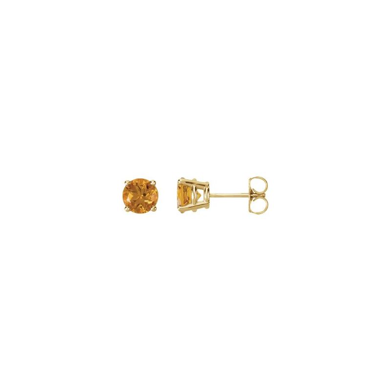 Round 4-Prong Stud Earrings No. 2