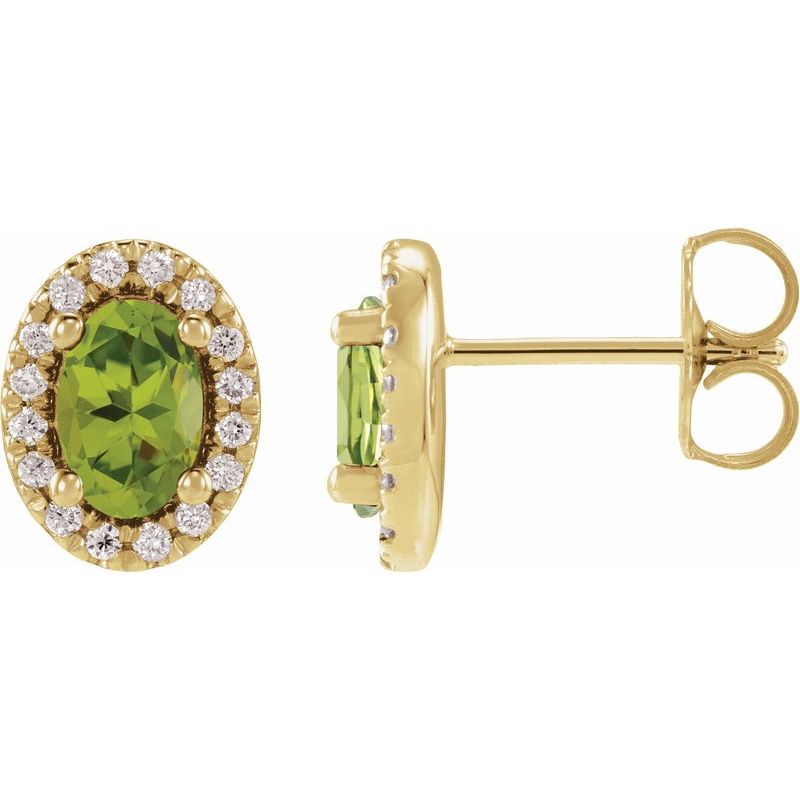 French-Set Halo-Style Earrings