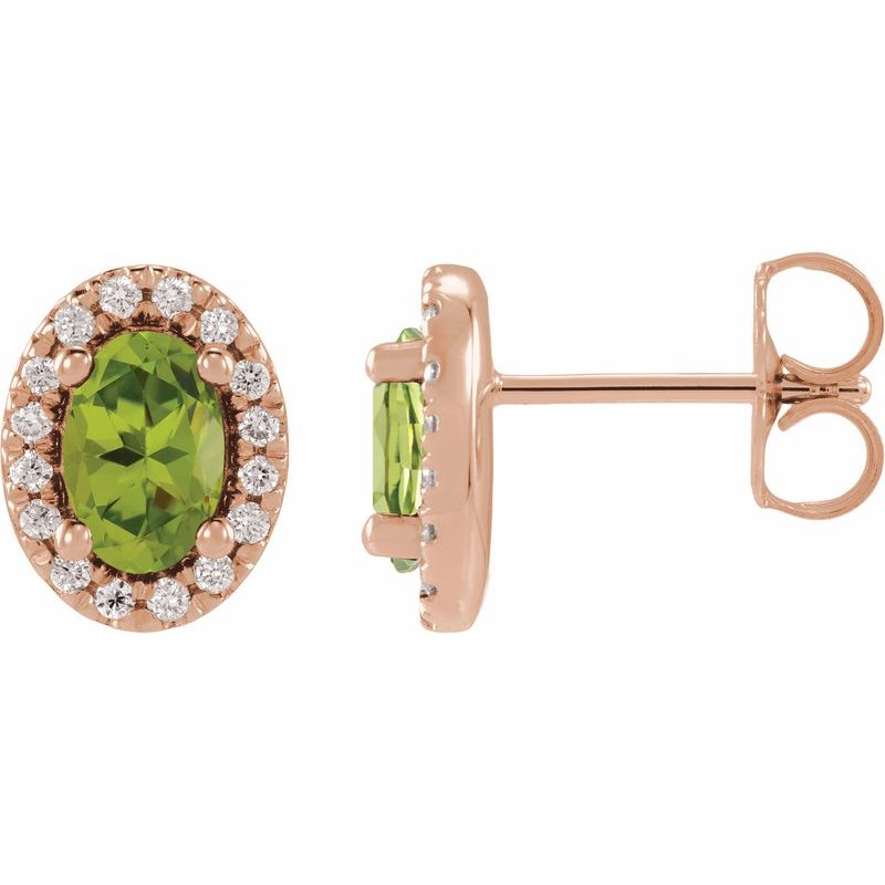 French-Set Halo-Style Earrings