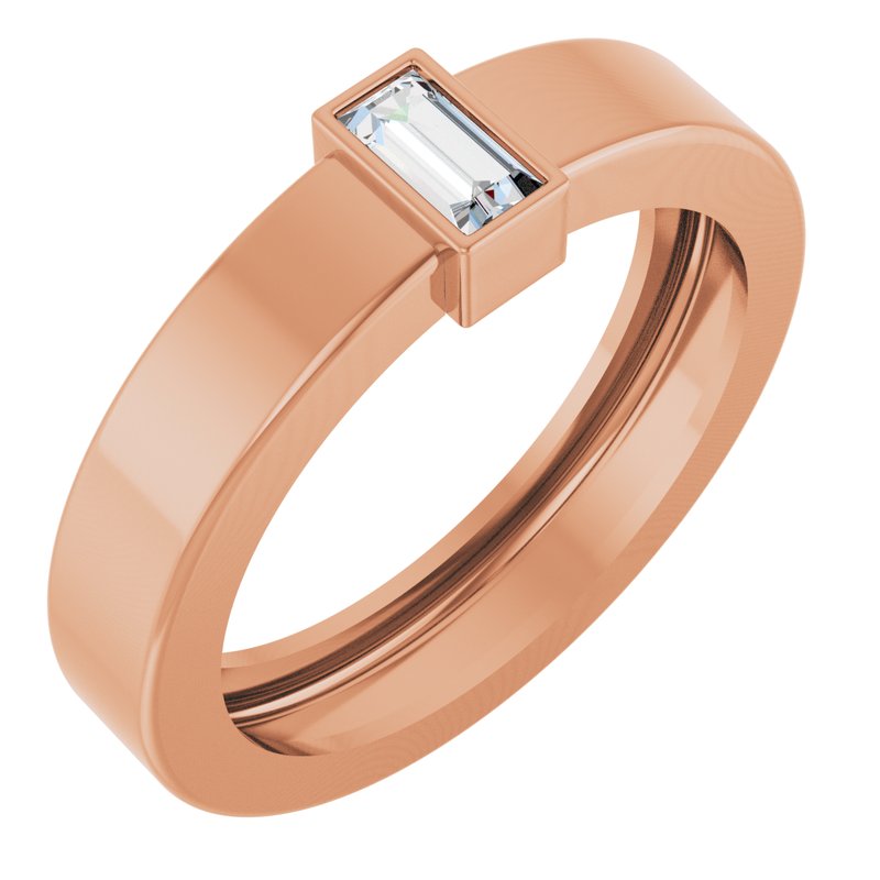 Lightweight Bezel-Set Solitaire Ring