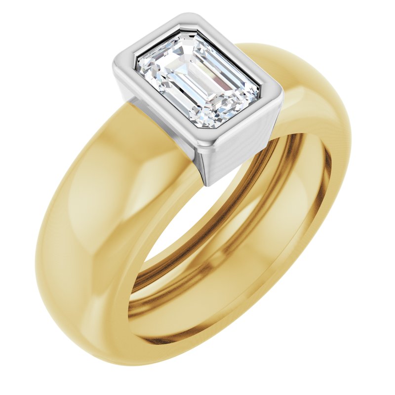 Bezel-Set Lightweight Solitaire Ring