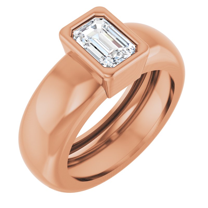 Bezel-Set Lightweight Solitaire Ring