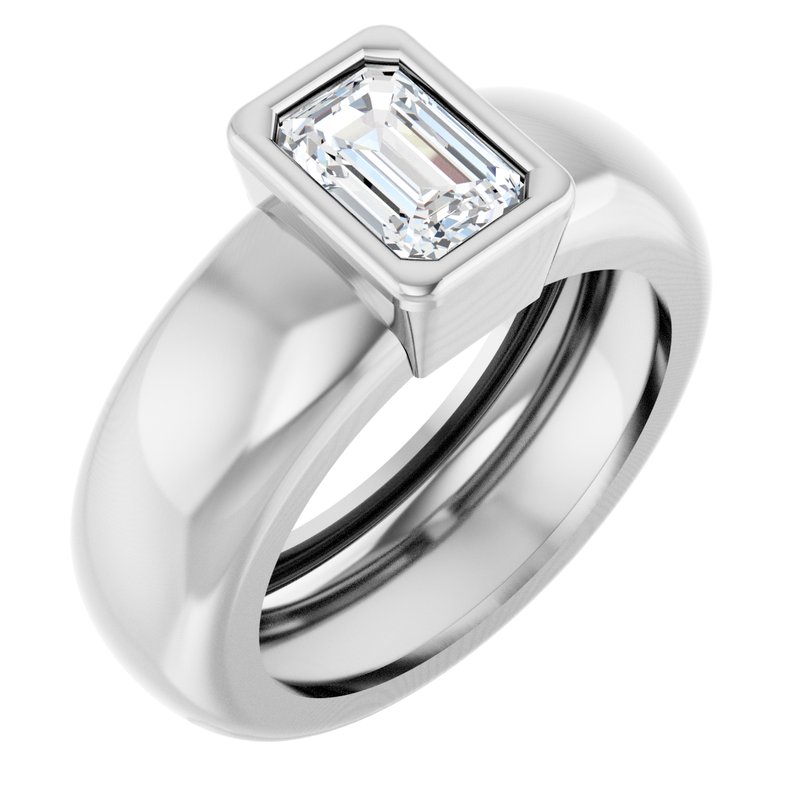 Bezel-Set Lightweight Solitaire Ring