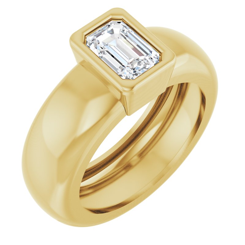 Bezel-Set Lightweight Solitaire Ring