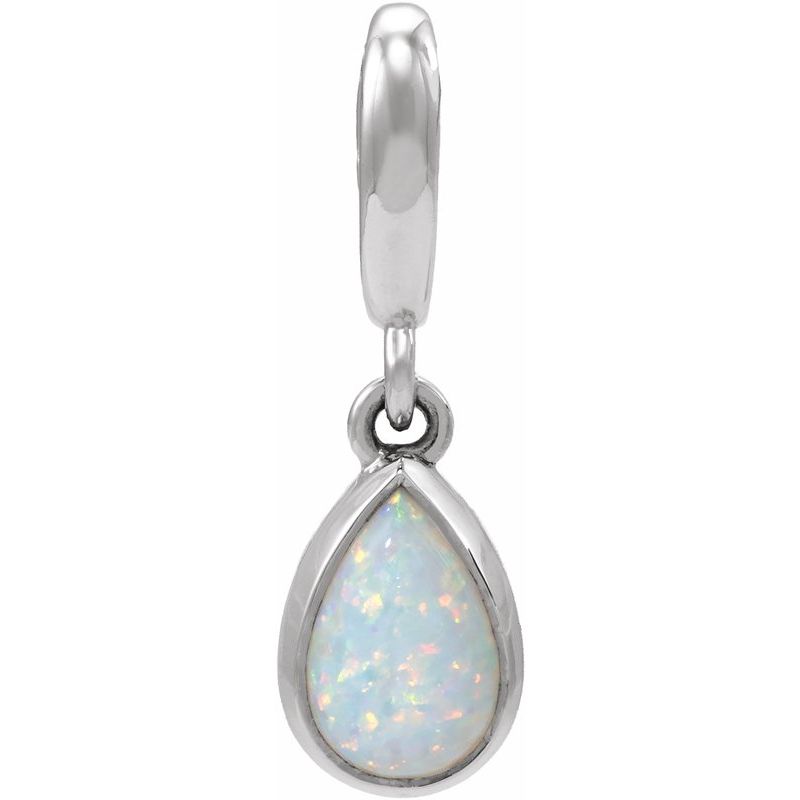 Bezel-Set Cabochon Charm/Pendant