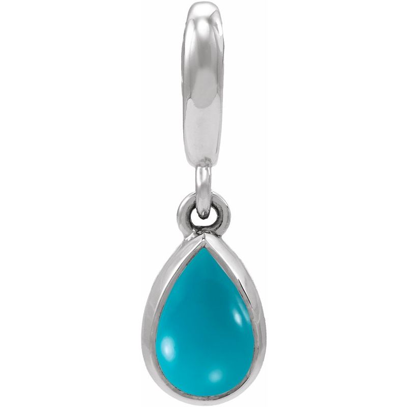 Bezel-Set Cabochon Charm/Pendant