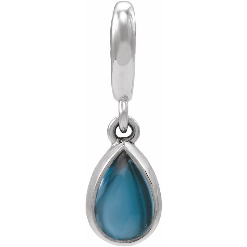 Bezel-Set Cabochon Charm/Pendant