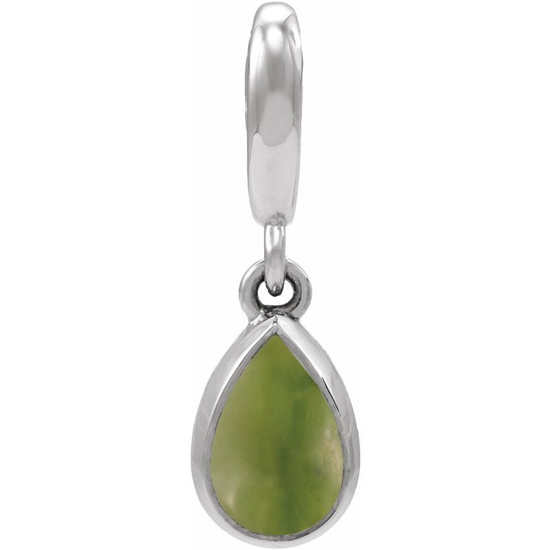 Bezel-Set Cabochon Charm/Pendant