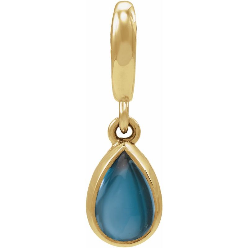 Bezel-Set Cabochon Charm/Pendant