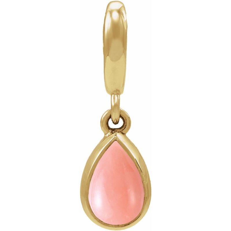 Bezel-Set Cabochon Charm/Pendant
