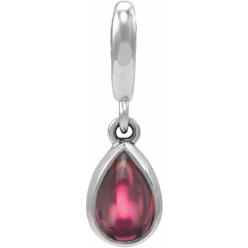 Bezel-Set Cabochon Charm/Pendant